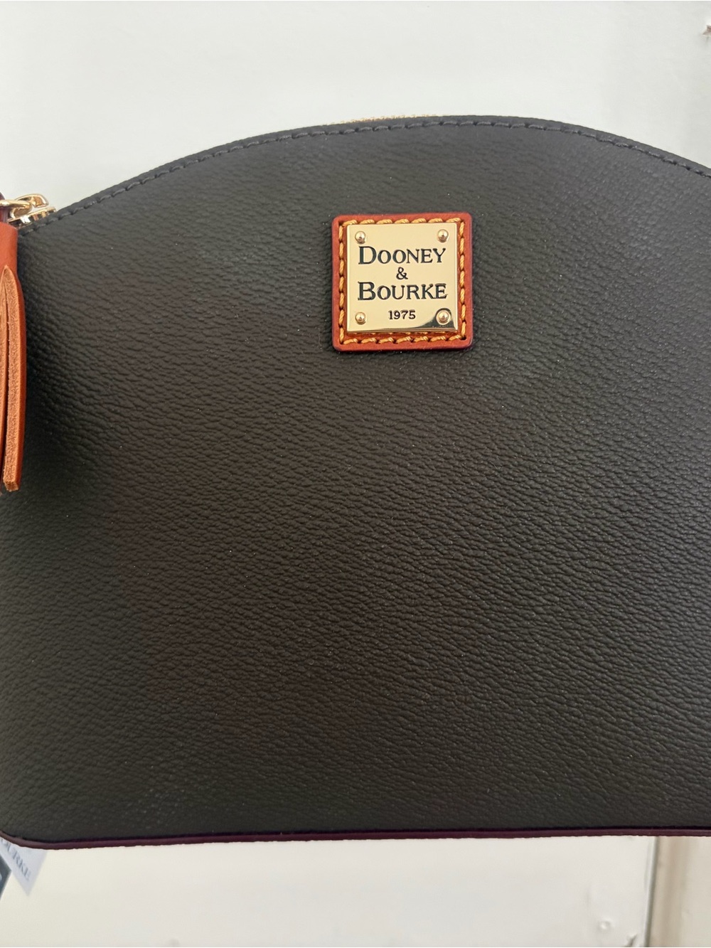 Dooney & Bourke Deep Espresso Brown Robin Crossbody with Tan Trim - Picture 10 of 12